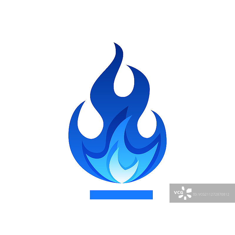 扁平风格的燃气火焰图片素材
