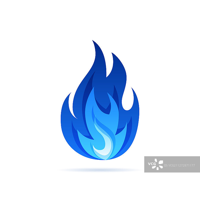 扁平风格的燃气火焰图片素材