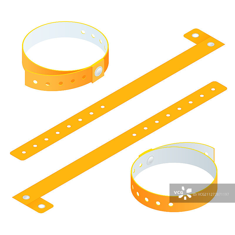 彩色黑胶唱片2.5D扁平图标集图片素材