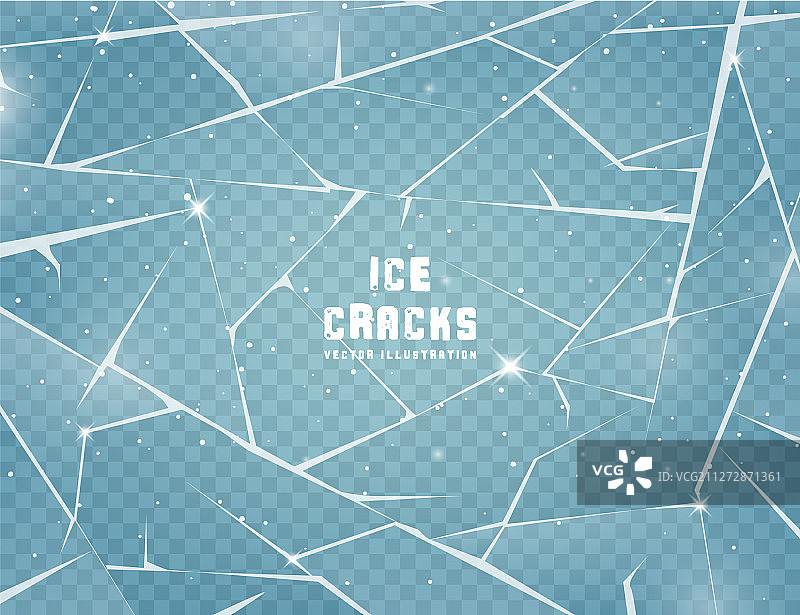 逼真冰裂纹冷冻玻璃表面图片素材