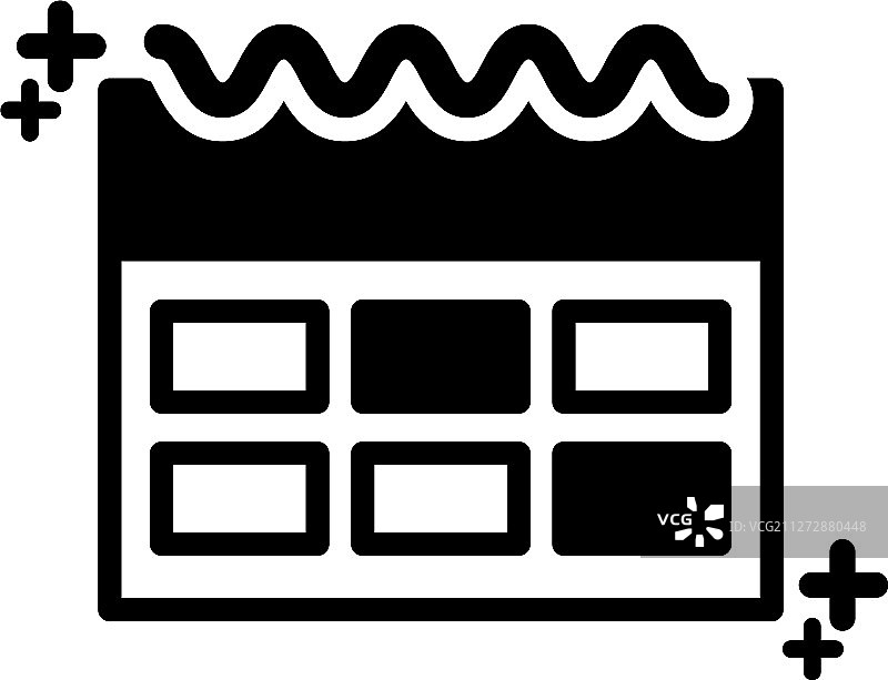 日历线性图标设计图片素材