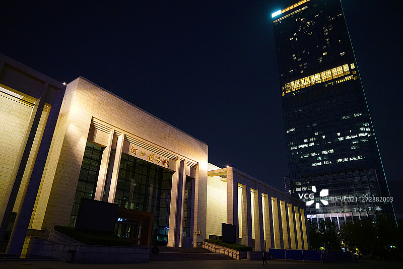 河北博物院+河北省石家庄市长安区长安公园图片素材