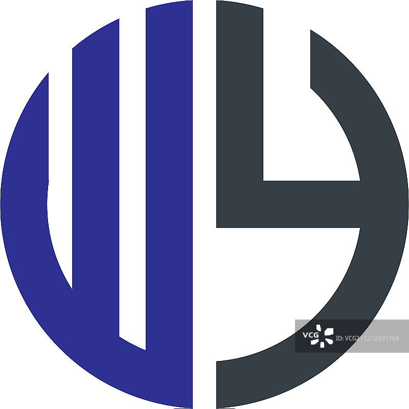 字母WY创意设计Logo图片素材