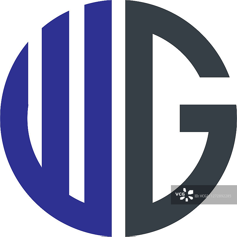字母WG创意设计标志图片素材