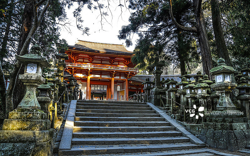 世界文化遗产日本奈良春日大社图片素材