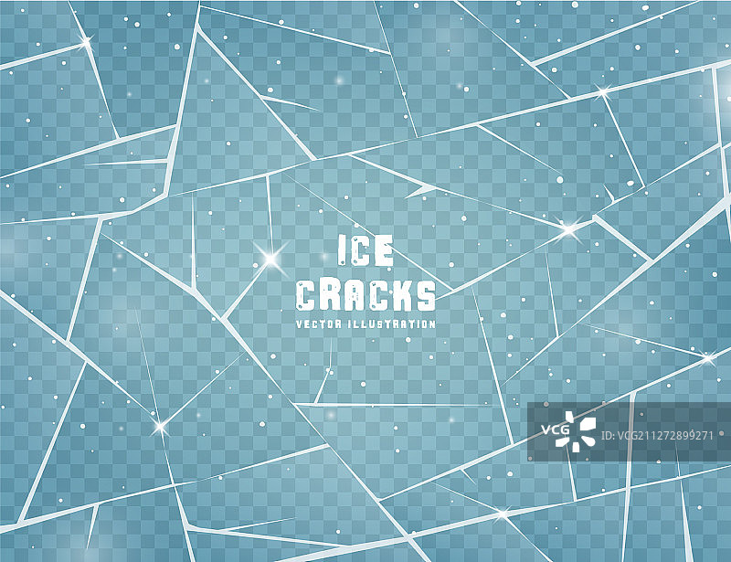 逼真冰裂纹冷冻玻璃表面图片素材