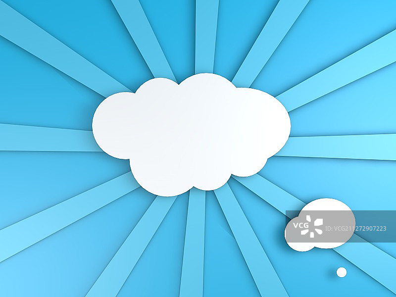 阳光云彩剪纸背景图片素材