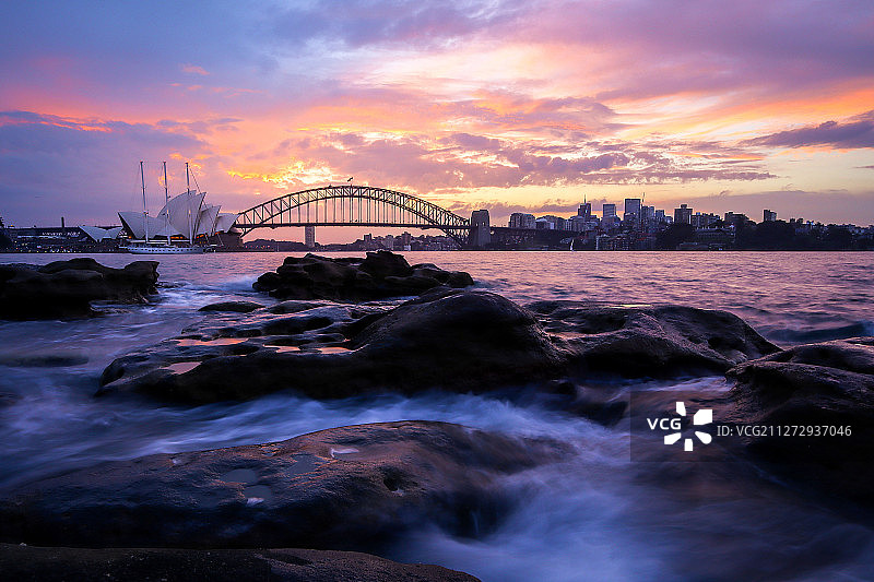 悉尼日落图片素材
