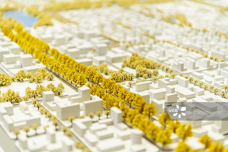 城市沙盘模型特写图片素材