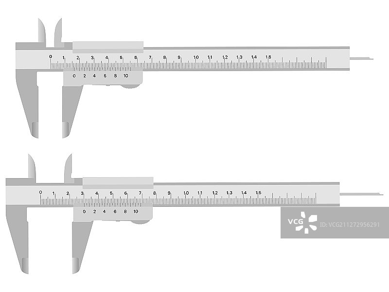 打开的卡钳图片素材