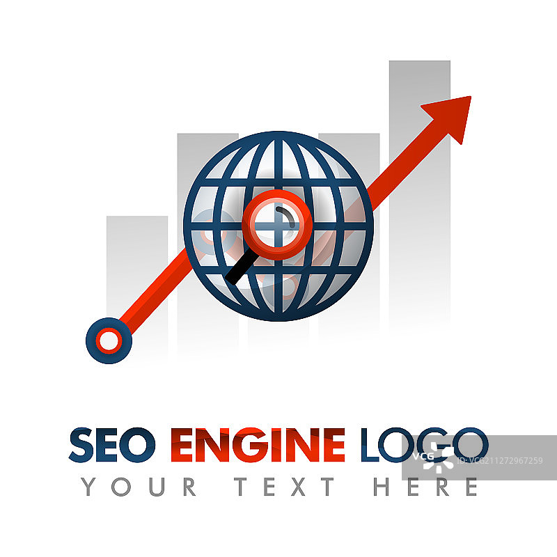 商业概念SEO标识营销策略图片素材