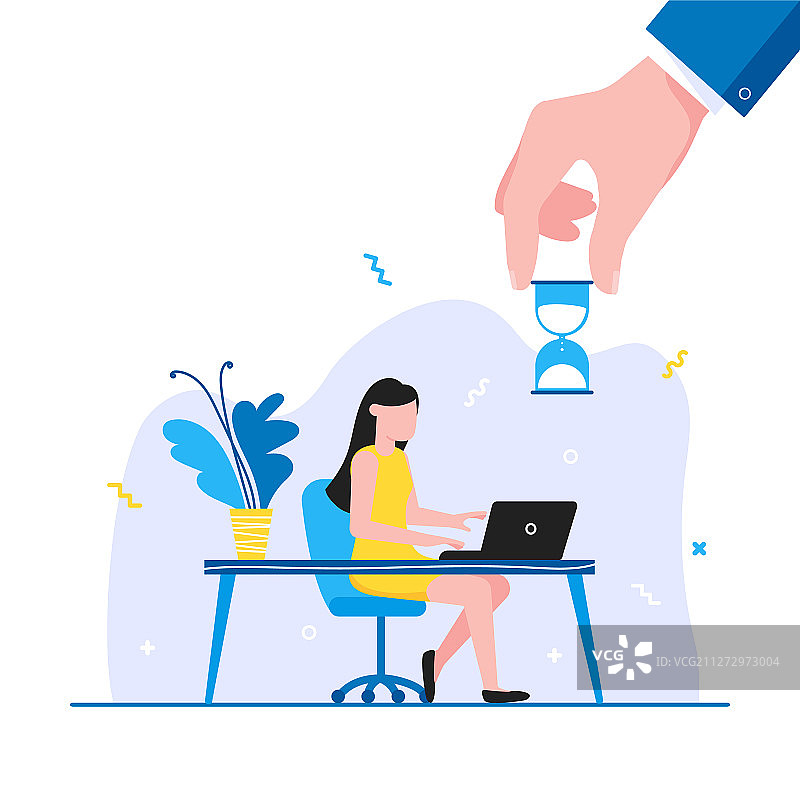 时间管理商业概念模板女人图片素材
