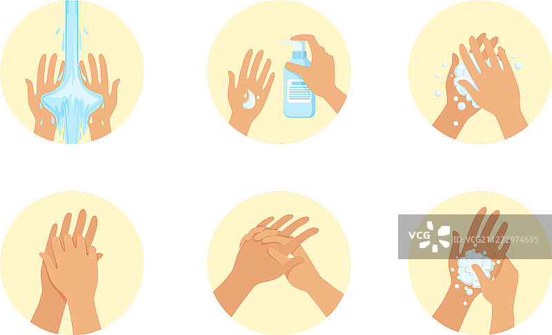 清洗双手图片素材