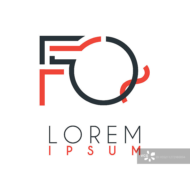 字母F和字母Q之间的Logo或FQ图片素材