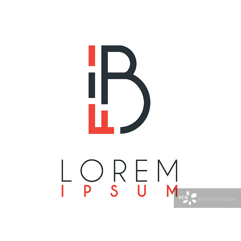 字母i和字母b之间的logo或ib图片素材