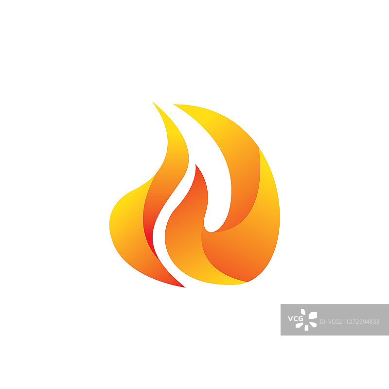 具有3D效果的火焰logo设计图片素材