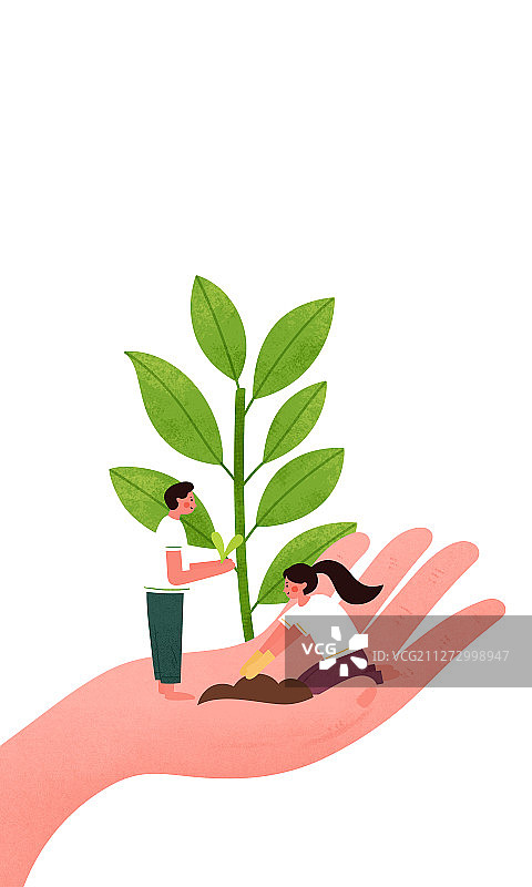 植树节图片素材