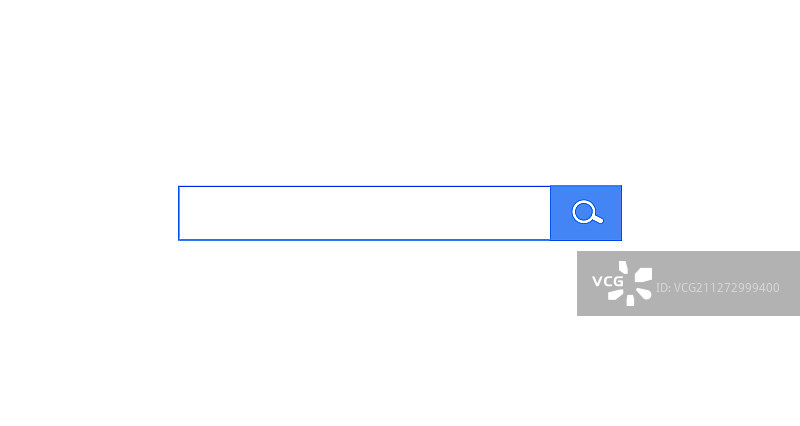 带文本的水平线性边框搜索栏图片素材