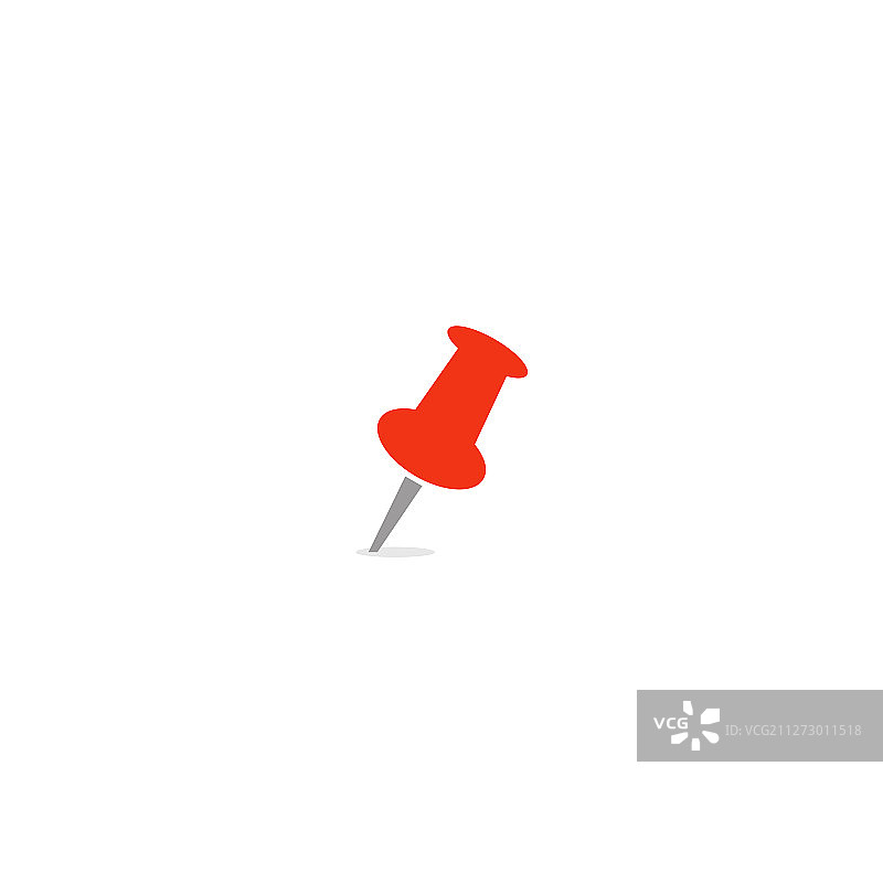 红色图钉办公室图钉或针图片素材