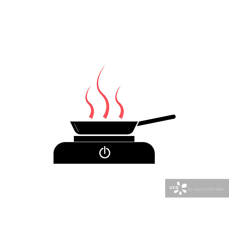 炉子上的煎锅图片素材