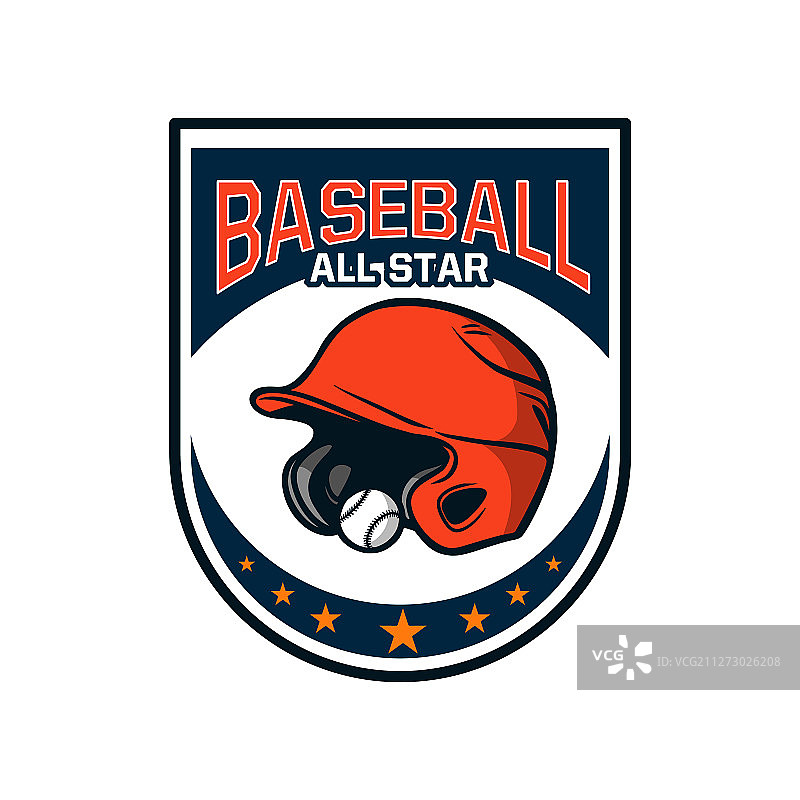 棒球徽章标志模版全明星图片素材