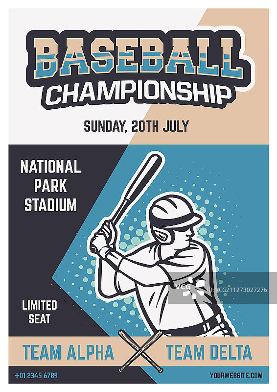 复古宣传册宣传单海报棒球设计图片素材