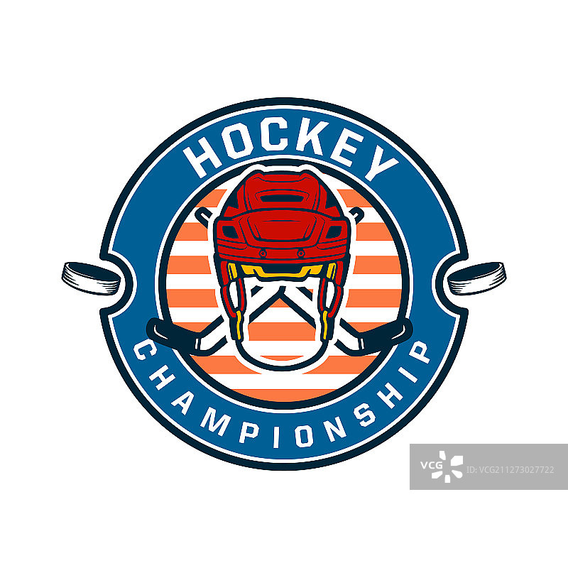 曲棍球锦标赛Logo模板图片素材
