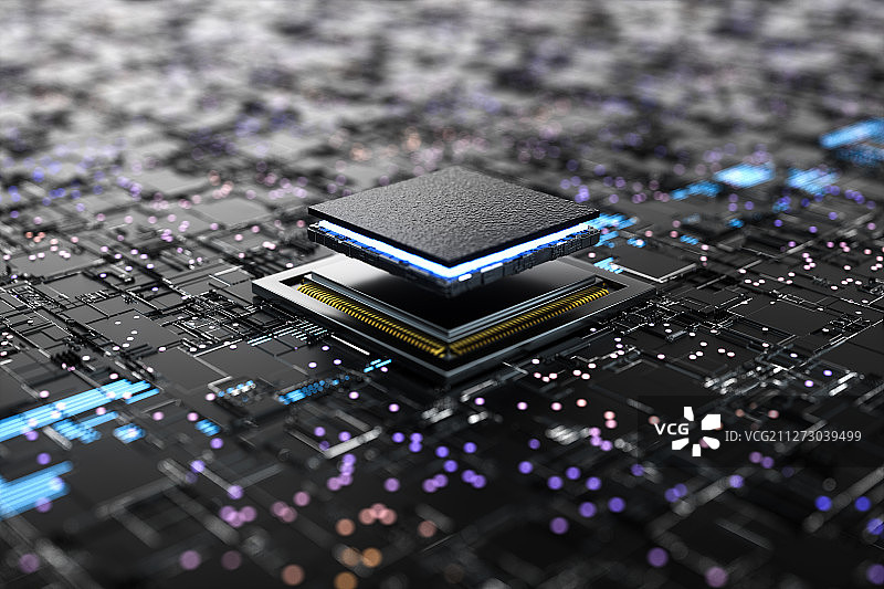 集成电路芯片图片素材