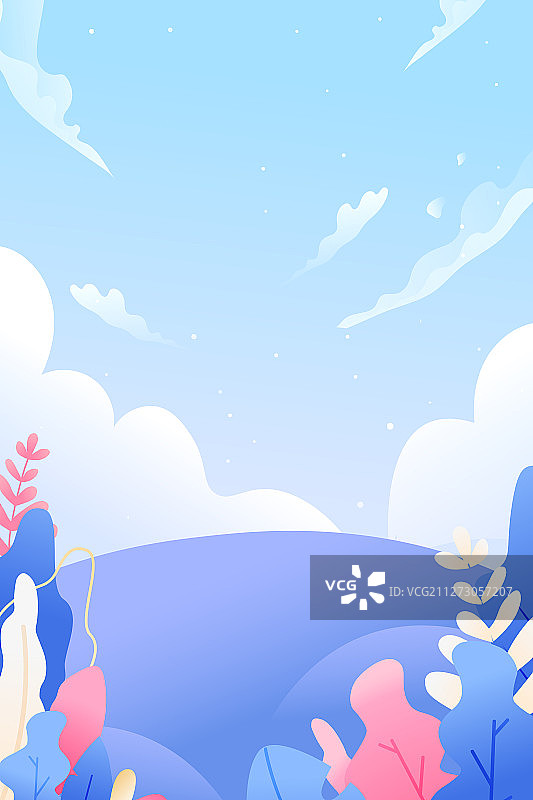 自然风景背景矢量插画图片素材