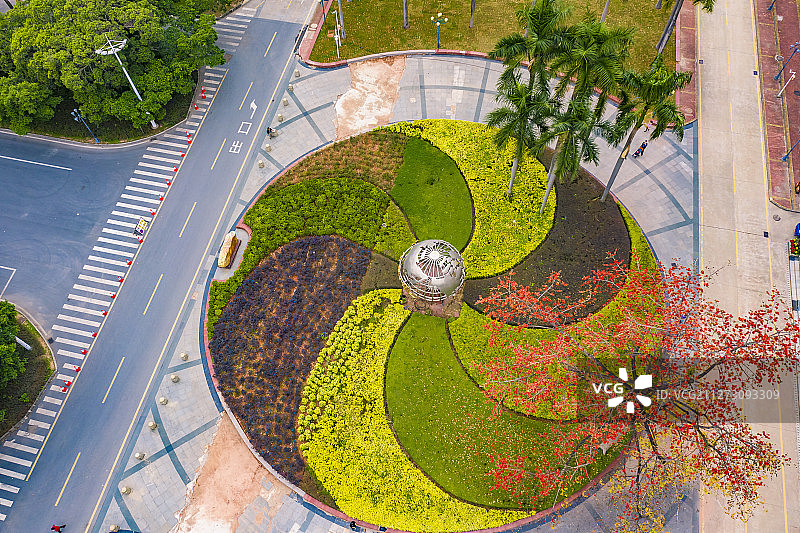 航拍广州暨南大学校园图片素材