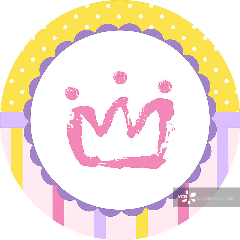 卡通手绘皇冠图标图片素材