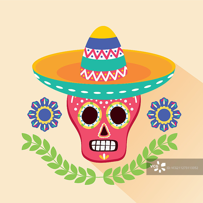 墨西哥骷髅设计图片素材