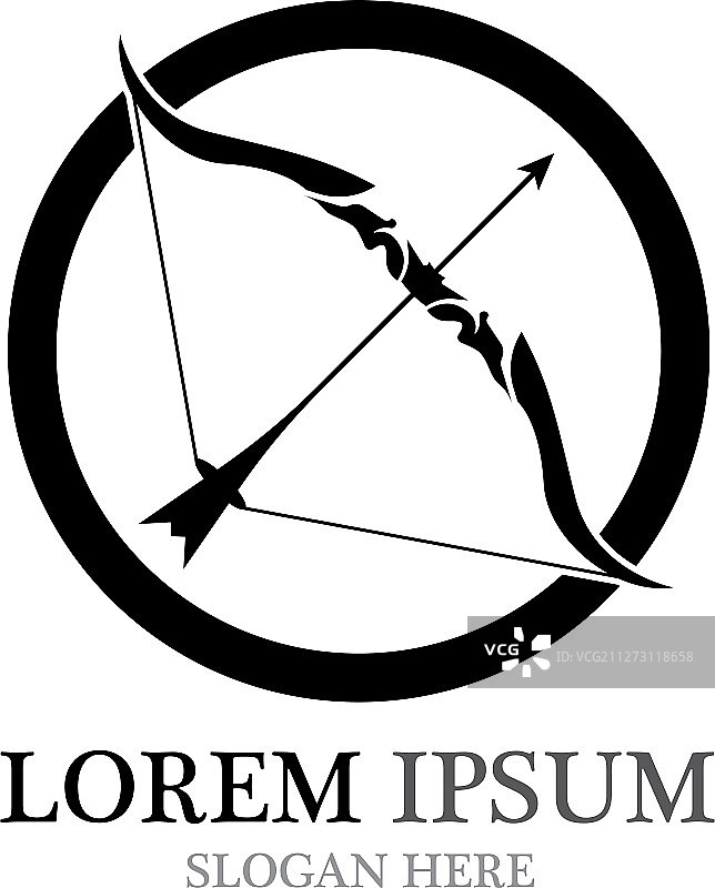 弓箭手Logo和标志设计灵感图片素材