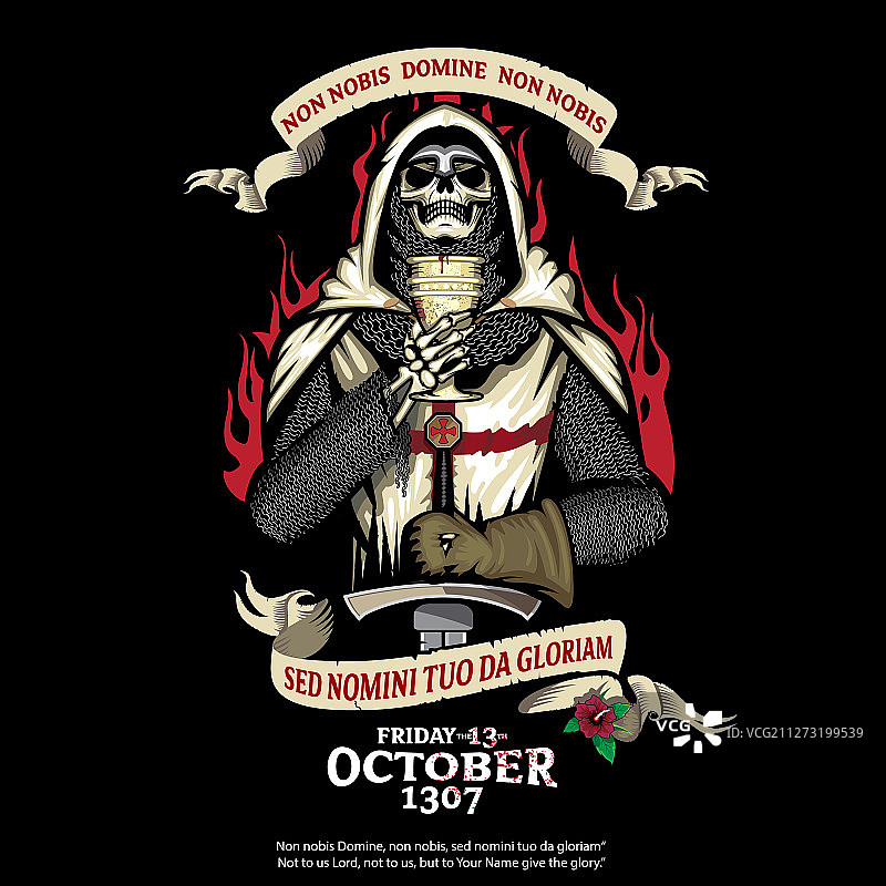 海盗骷髅和锚图片素材