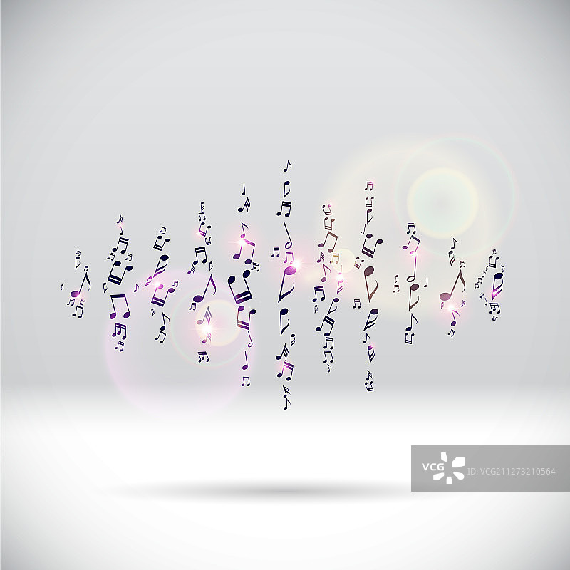 派对音乐音符波浪图片素材