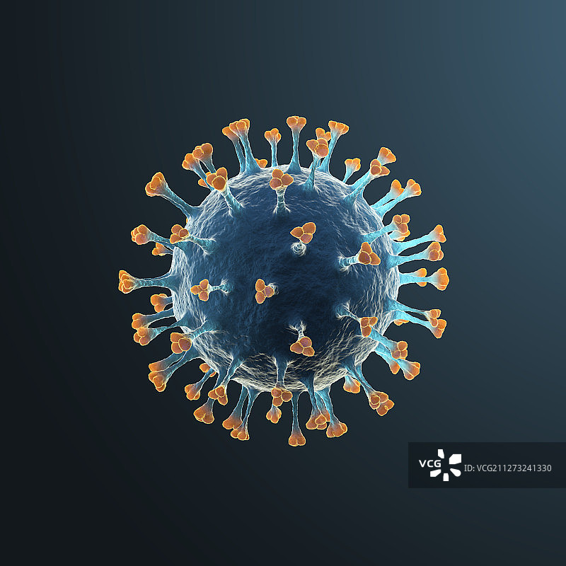 冠状病毒特写图片素材