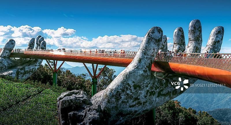 巴拿山佛手桥图片素材
