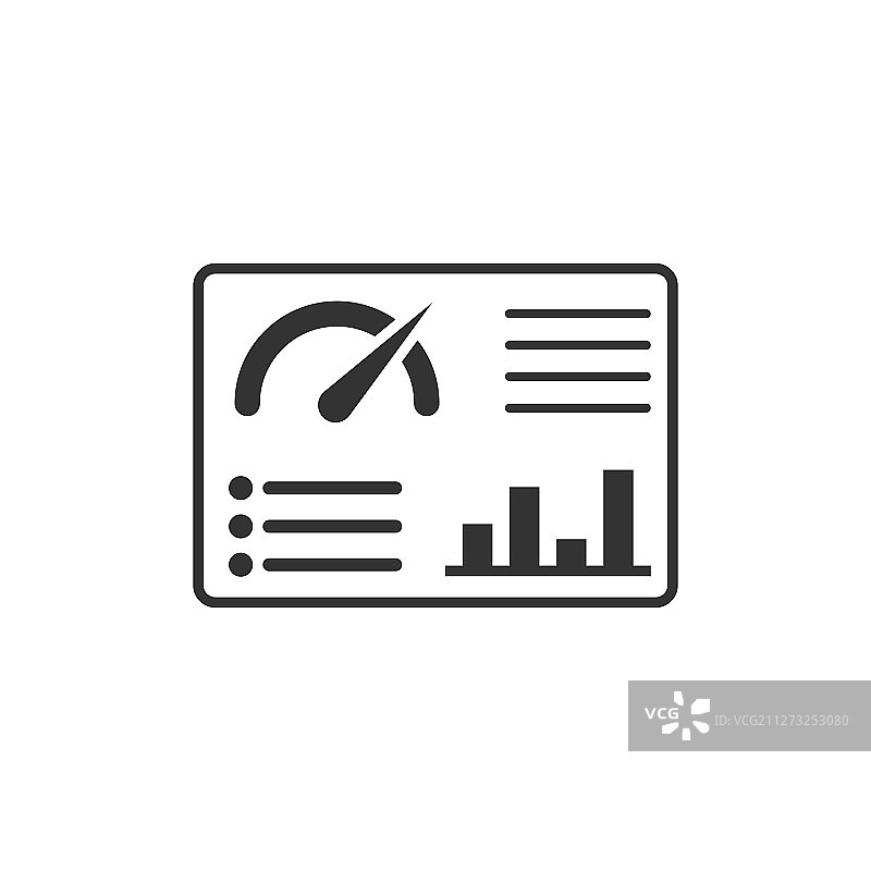 扁平风格的仪表盘图标，金融分析器图片素材