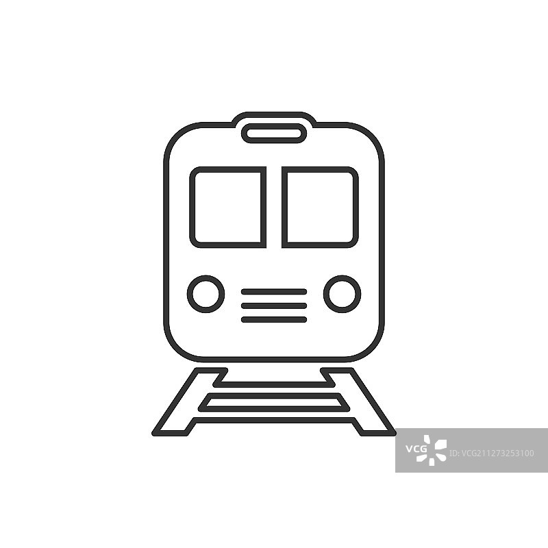 扁平风格的地铁图标图片素材