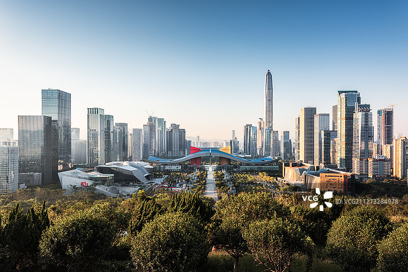 深圳CBD中轴线图片素材