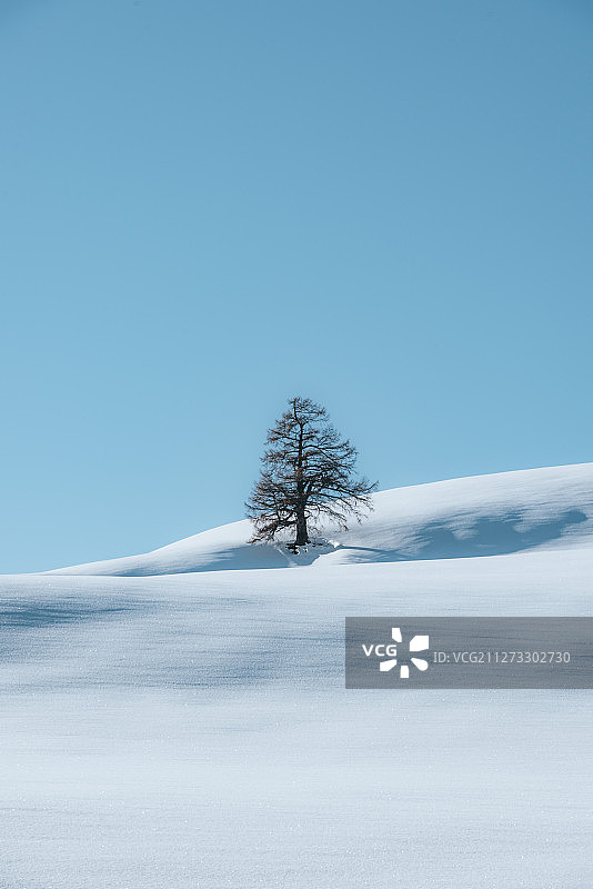 新疆自然风光冬季雪景图片素材