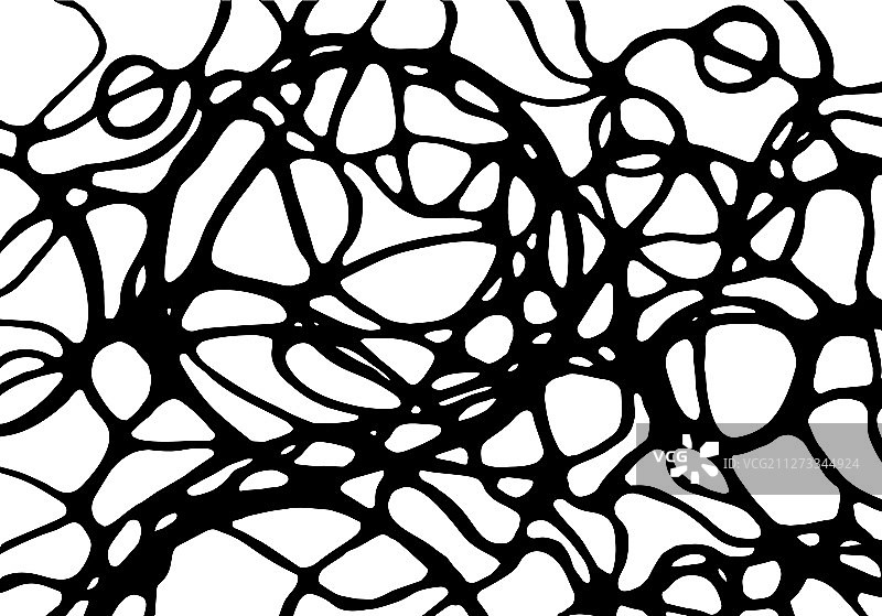 神经线条草图抽象波浪图片素材