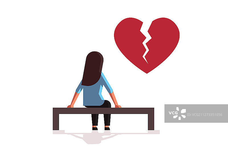 抑郁悲伤的女人图片素材