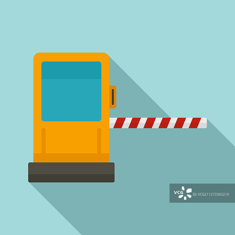 收费公路门图标扁平风格图片素材