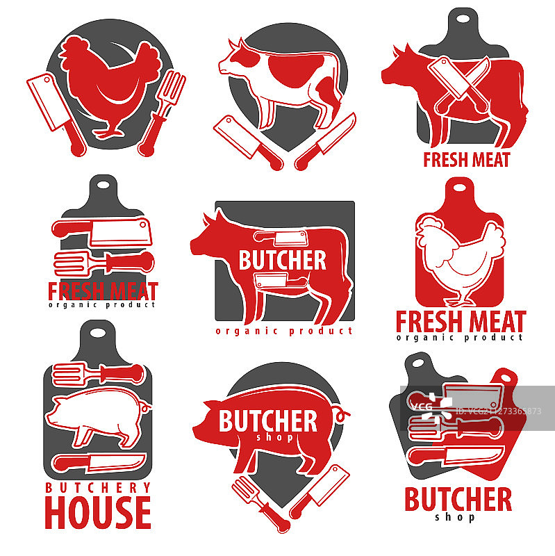 肉类产品：肉店或独立房屋图片素材