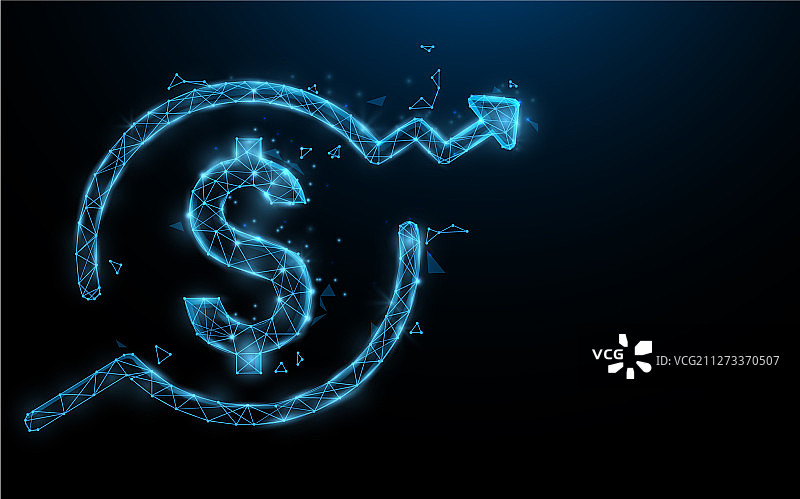 美元增长标志图片素材