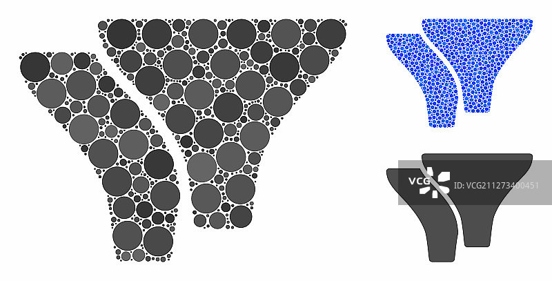 滤镜组合圆形点状图标图片素材