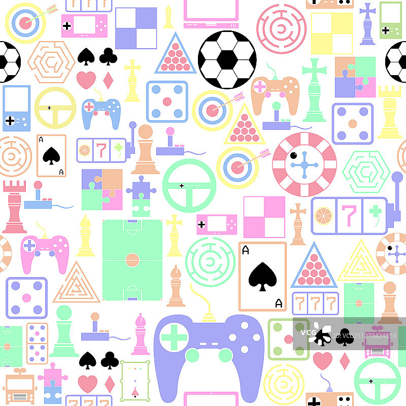 游戏无缝图案背景图标图片素材