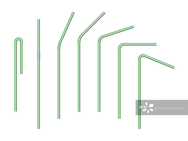 逼真条纹吸管图片素材