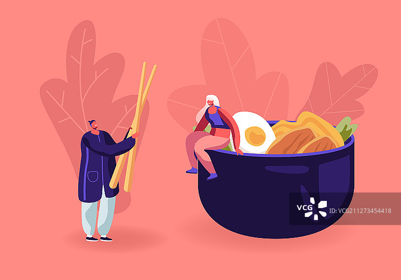 中国美食与亚洲美食概念图片素材